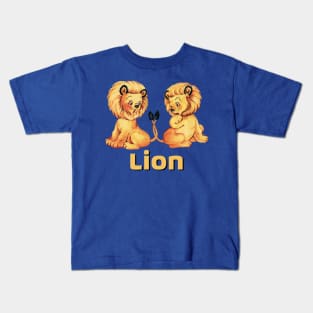 Cute Baby Lions Kids T-Shirt